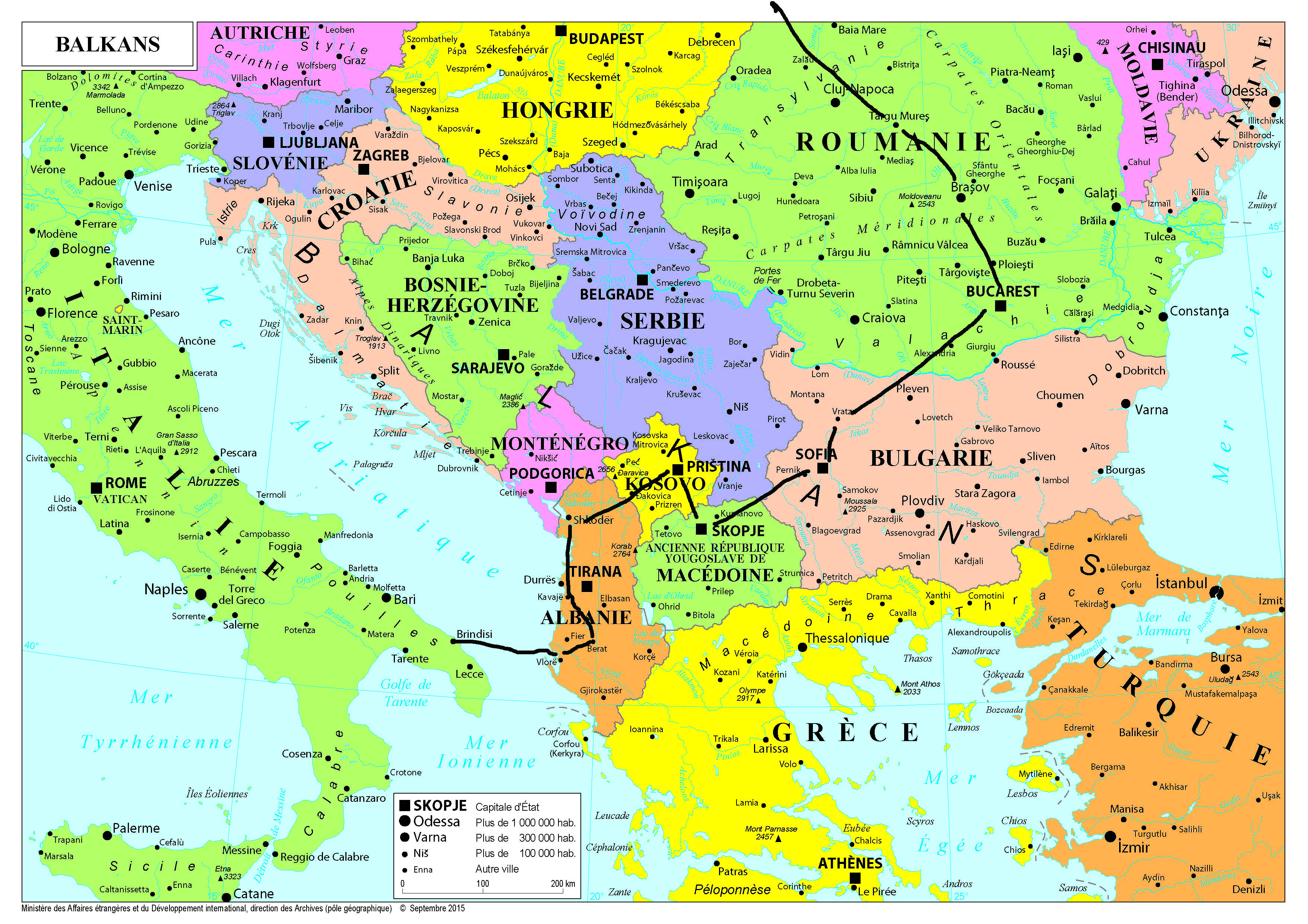 LES BALKANS - JUILLET - AOUT 2015